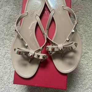 Valentino Rockstud Jelly Sandals
